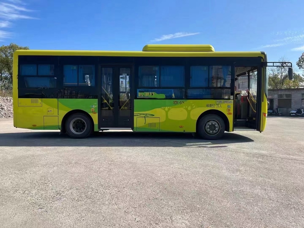 Gebrauchtes Elektrobus Yutong Stadtbus ZK6815 Batterielebensdauer 280km 23 Sitzplätze 59 Passagiere Öffentlicher Verkehr