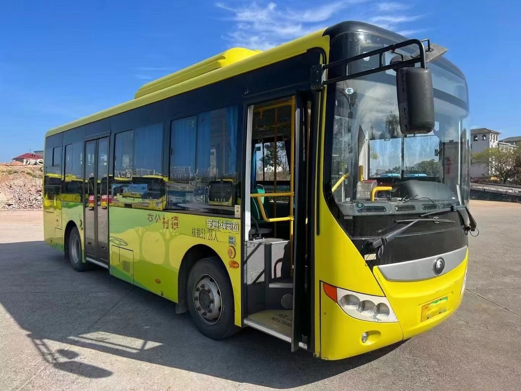 Gebrauchtes Elektrobus Yutong Stadtbus ZK6815 Batterielebensdauer 280km 23 Sitzplätze 59 Passagiere Öffentlicher Verkehr