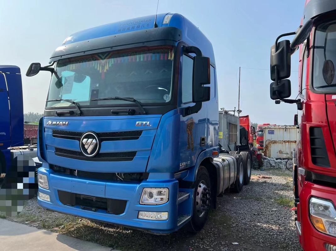 Gebrauchtes Traktorkopf zum Verkauf 2021 Jahr Gebrauchtes Semi Trucks Foton GTL 430hp Blatt Frühling Fernverkehr