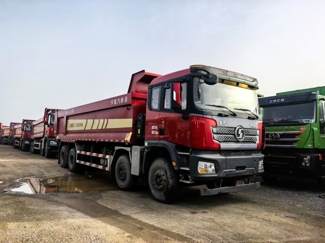 Gebrauchtes Schleppfahrzeug für die Bergbauindustrie Shacman Weichai 430 PS Frontheben 8*4 Antrieb 12 Reifen Lhd 50 Tonnen Beladen