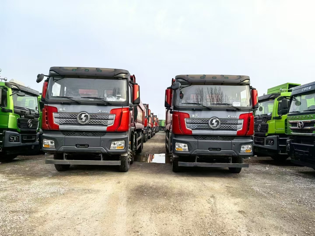 Gebrauchtes Schleppfahrzeug für die Bergbauindustrie Shacman Weichai 430 PS Frontheben 8*4 Antrieb 12 Reifen Lhd 50 Tonnen Beladen