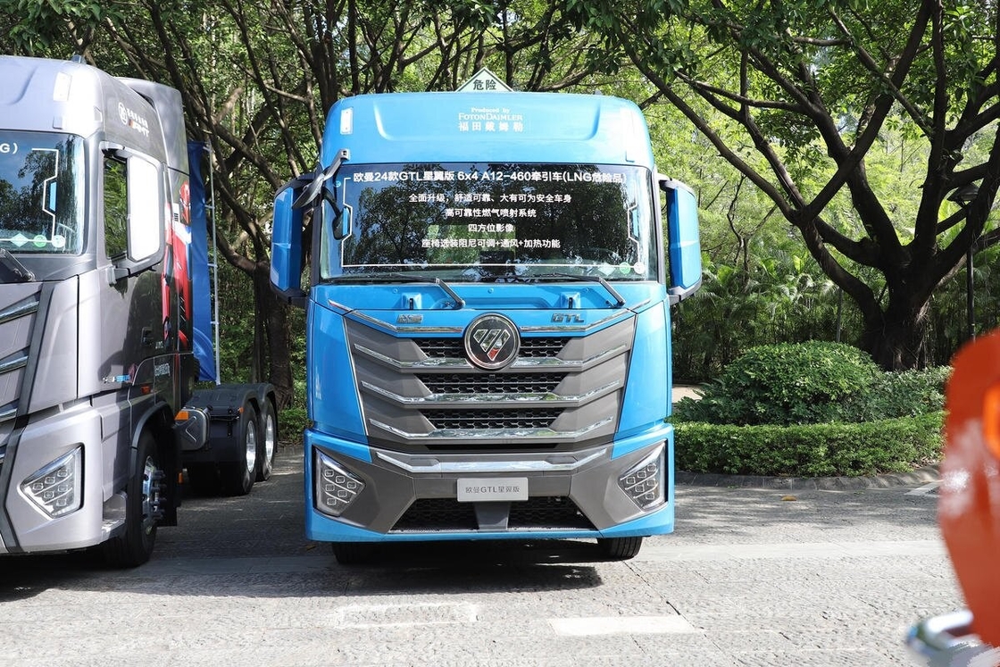 Gebrauchtes, günstiges Traktorkopf Foton Horse 6*4 Antriebsmodus 460 PS Cummins Motor LNG Hochdachkabine mit Schläfer