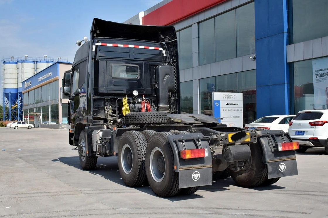 Gebrauchtes Traktorkopf Euro IV Dieselmotor Foton Auman 430 PS 6*4 Antriebsmodus 10 Reifen auf schlechter Straße