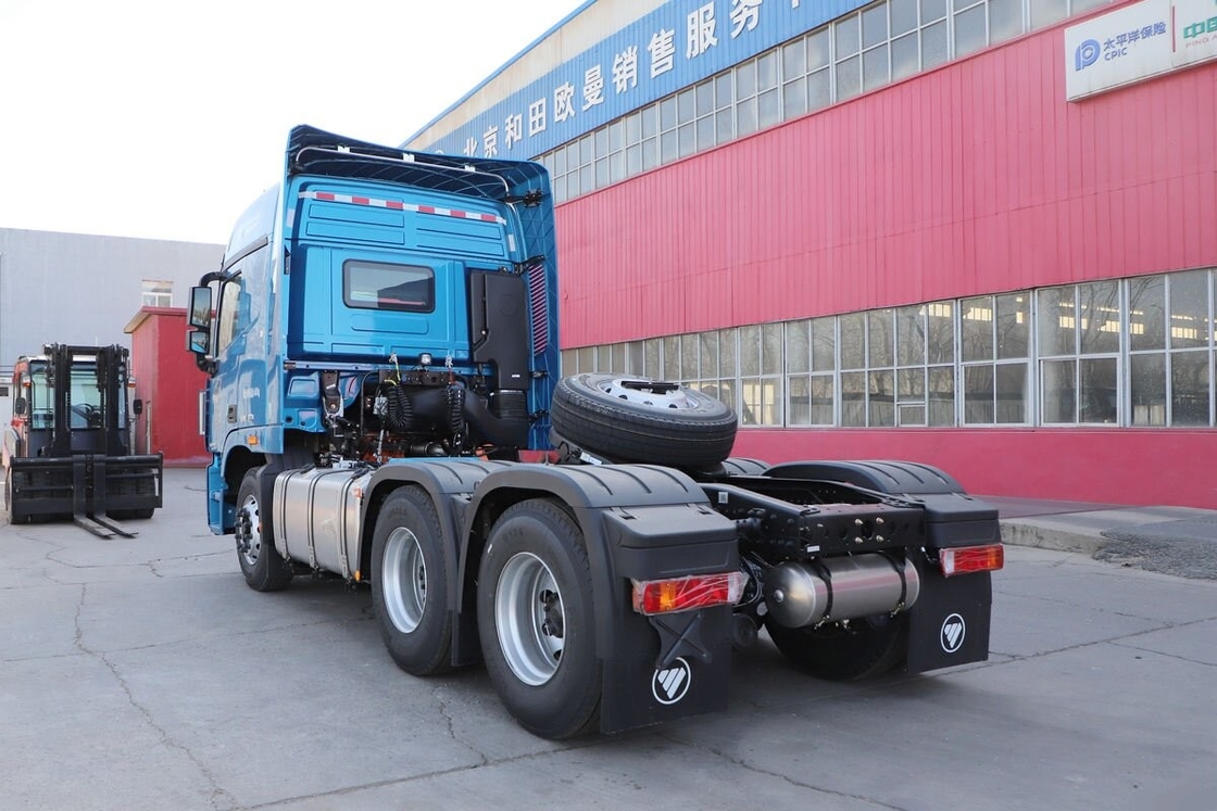 Gebrauchtes Auto-Handgetriebe Traktorkopf Foton Auman 440hp Cummins Motor Langlebig in rauen Umgebungen