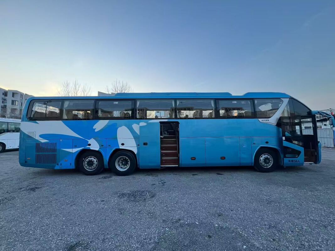 New Arrival Coach Bus Second Hand Hi-ger KLQ6132 Weichai 56 Seats  Luxury Transport With Air Condition