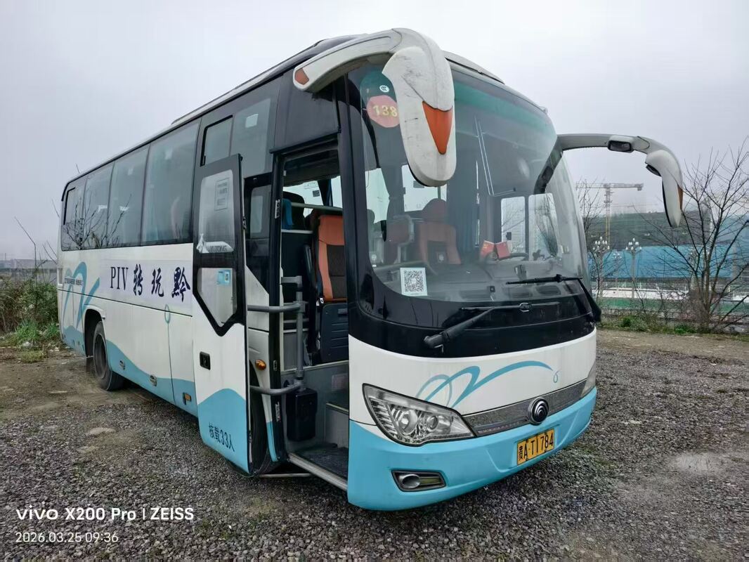 Gebrauchte Busse Yu-tong ZK6888 Yuchai Euro5 Leaf Frühling 33 Sitzplätze 2020 Jahr Luxus Transport mit Klimaanlage Für Shuttle oder Fernstrecken