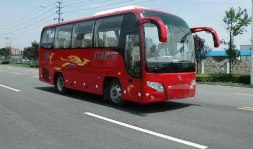 33 Sitze benutzter Reise-Bus, goldener Drache-2. Handbus mit Dieselmotor