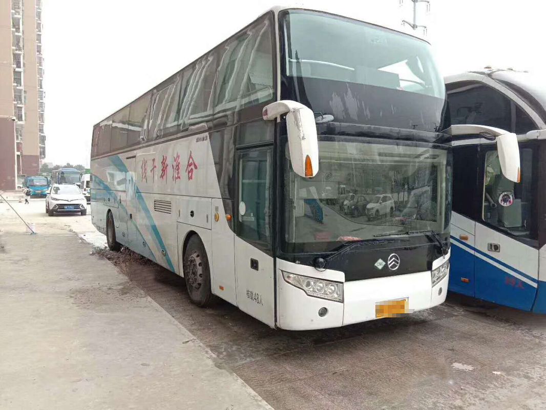 48 Sitze benutzten Autobusse, Trainer-zweite Handairbag-Fahrgestelle mit sechs neuen Reifen