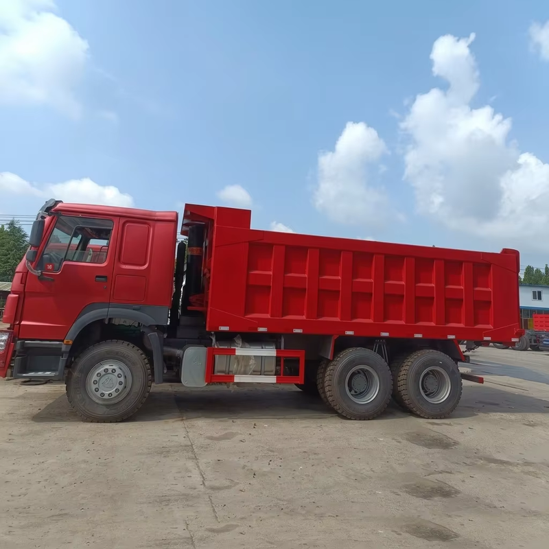 Heavy Duty Used HOWO HW76 371HP 6x4 Tipper Dump Truck 30 Ton Loading Capacity for Mining Transport