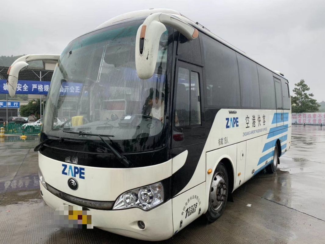 Reihe ZK6858 Yutong-Stadt-Bus, Sitzer-Bus-linke Handdieselsteuerung des Weiß-19 2015-jährig