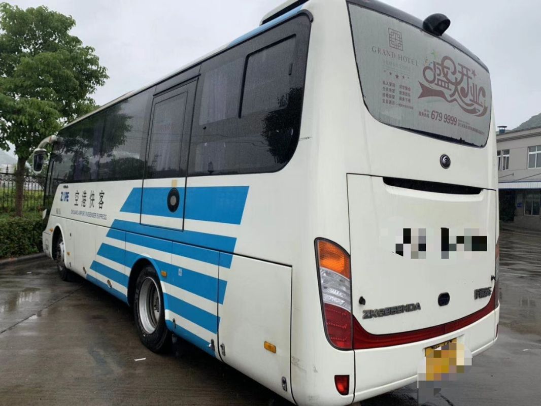 Reihe ZK6858 Yutong-Stadt-Bus, Sitzer-Bus-linke Handdieselsteuerung des Weiß-19 2015-jährig