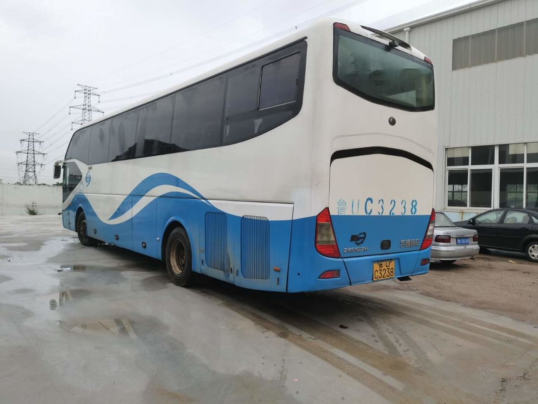 55 Reifen 6050mm Achsabstand verwendetes Yutong transportiert der Sitz6 linker Hand-Antriebs-nackte verpackende Doppeltüren mit ABS