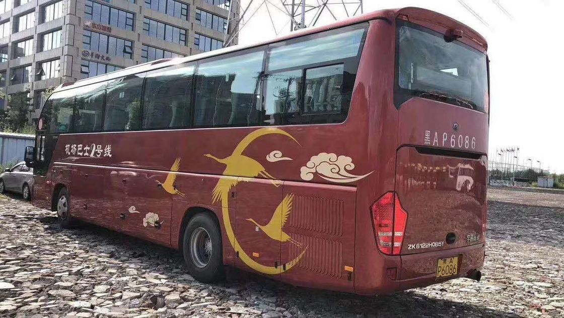 247kw Sitze 2015-jähriges verwendetes Yutong des Dieselöl-50 transportiert Stahlfahrgestelle des Yuchai-Maschinen-niedriges Kilometer-Euro-III mit Wechselstrom