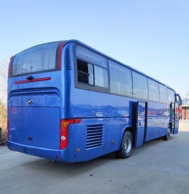 Höherer Zug-Bus Double Doors-Stahl Chiassis der Sitzklq6129 53 Heckmotor benutzter