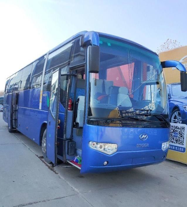 Höherer Zug-Bus Double Doors-Stahl Chiassis der Sitzklq6129 53 Heckmotor benutzter