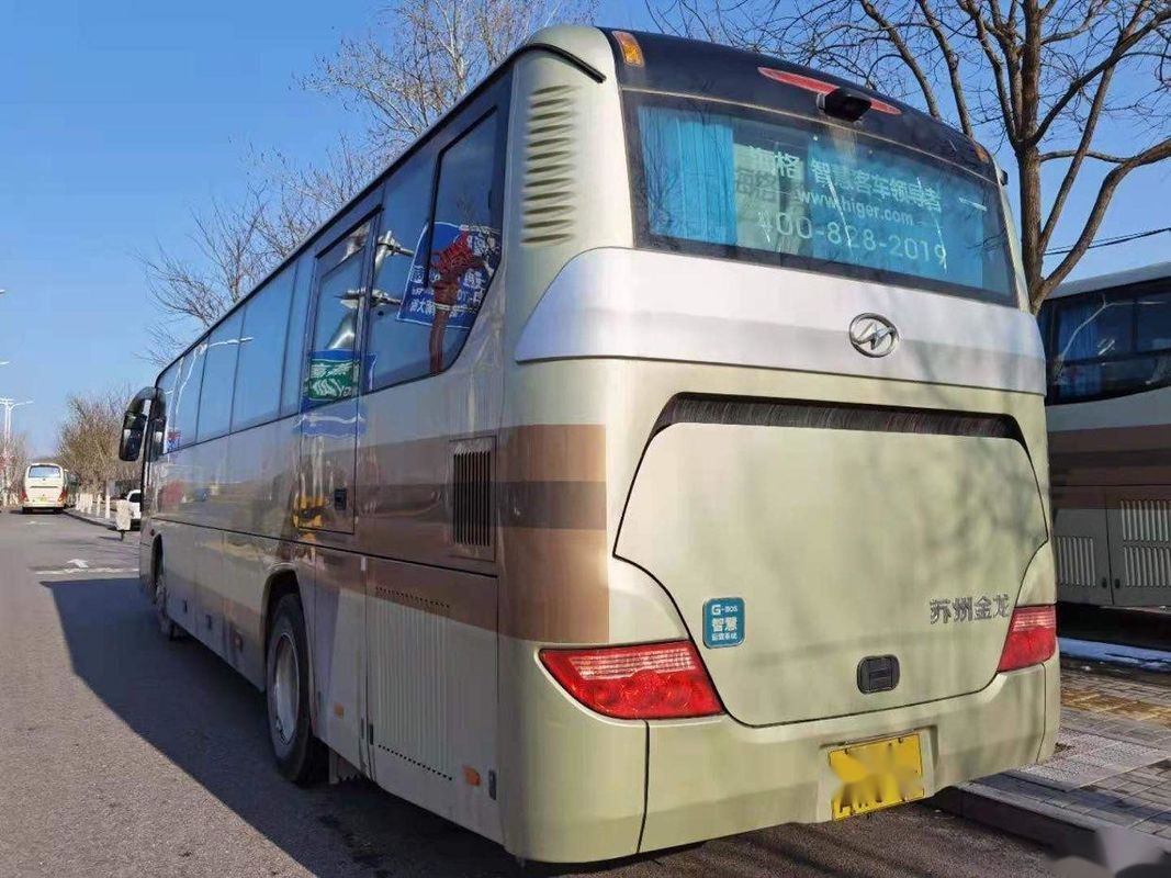 Passagier-Bus-Stahlfahrgestelle benutzter Zug Bus des LHD-Heckmotor-höhere Marken-Modell-KLQ6115 53 Sitze