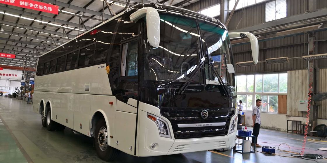 Neues benutzte Dieselreisebus Front Cummins Engine Buses Marken-Doppelt-Axle Euros II 58-70 Sitze goldenen Drachen XML6125