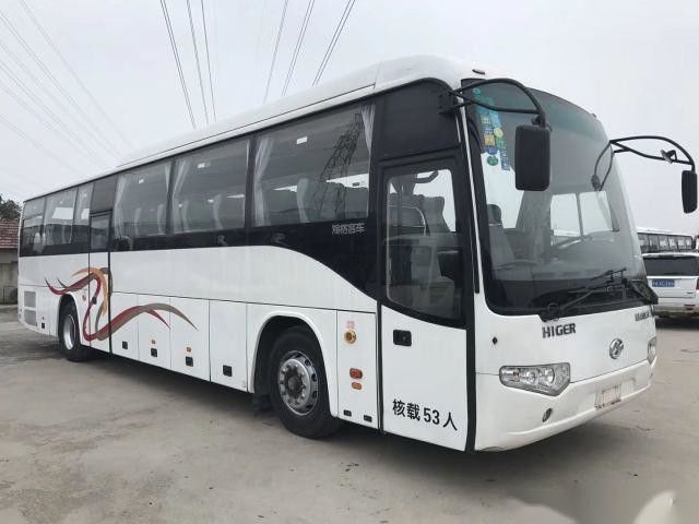 Niedrige des Kilometer-Airbag-Fahrgestelle-Euro-III Sitze gute Zustands-Doppeltüren benutzte Trainer-Bus Higer Brand-Modell-KLQ6129 53