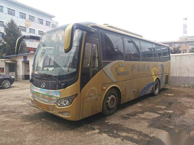 38 Airbag-Fahrgestelle-linker Lenk-Kinglong der Sitz- Yuchai-Heckmotor-sechs Euro- V benutzter Reisebus Zylinder-270hp XMQ6901