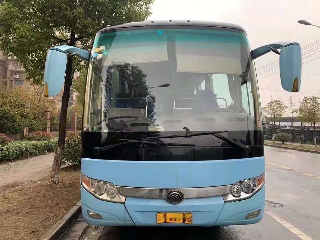 Verwendeter Trainer Bus Yutong Brand, das ZK6117 65 verwendeten Passagier Yuchai-Heckmotor-120km/H einzelne Tür setzt, transportiert linke Steuerung