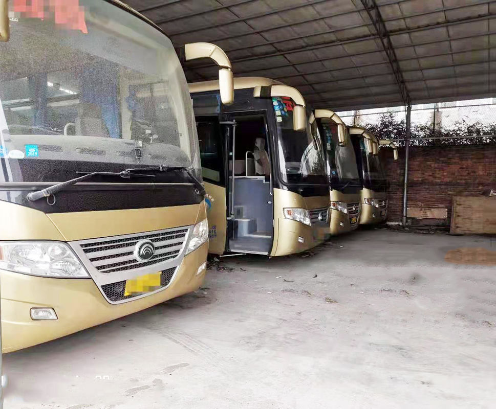 Dieselfrontmotor benutzte Sitzgelbes linkes Hand-Antriebs-Modell Yutong-Bus-ZK6112D 52
