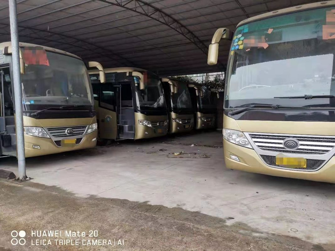 Dieselfrontmotor benutzte Sitzgelbes linkes Hand-Antriebs-Modell Yutong-Bus-ZK6112D 52
