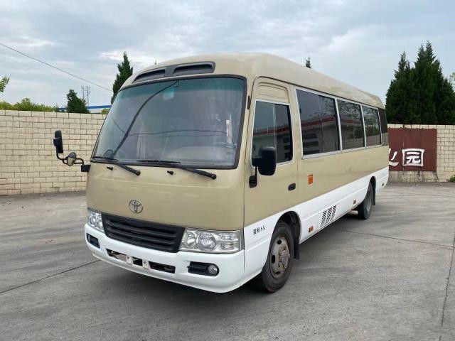 2011-jähriger 18 Sitze benutzter Küstenmotorschiff-Bus, LHD verwendete Mini Bus Toyota Coaster Bus mit 2TR Benzinmotor, linke Steuerung