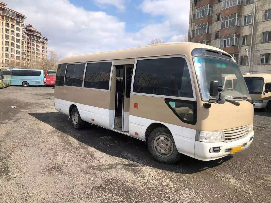 2010-jähriger 23 Sitze benutzter Küstenmotorschiff-Bus, LHD verwendete Mini Bus Toyota Coaster Bus mit Dieselmotor, linke Steuerung