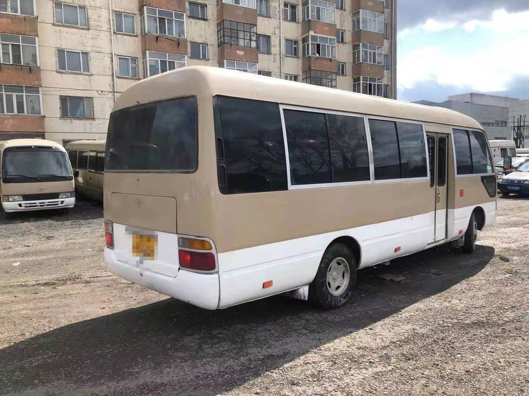 2010-jähriger 23 Sitze benutzter Küstenmotorschiff-Bus, LHD verwendete Mini Bus Toyota Coaster Bus mit Dieselmotor, linke Steuerung