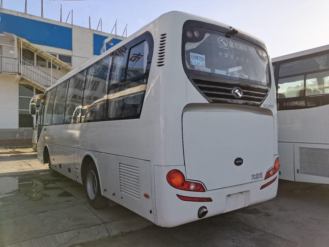 Verwendeter Trainer Bus, das XMQ6771 30 Cummins-Heckmotor 132kw setzt, ließ Steuerungsbenutzten Kinglong-Bus