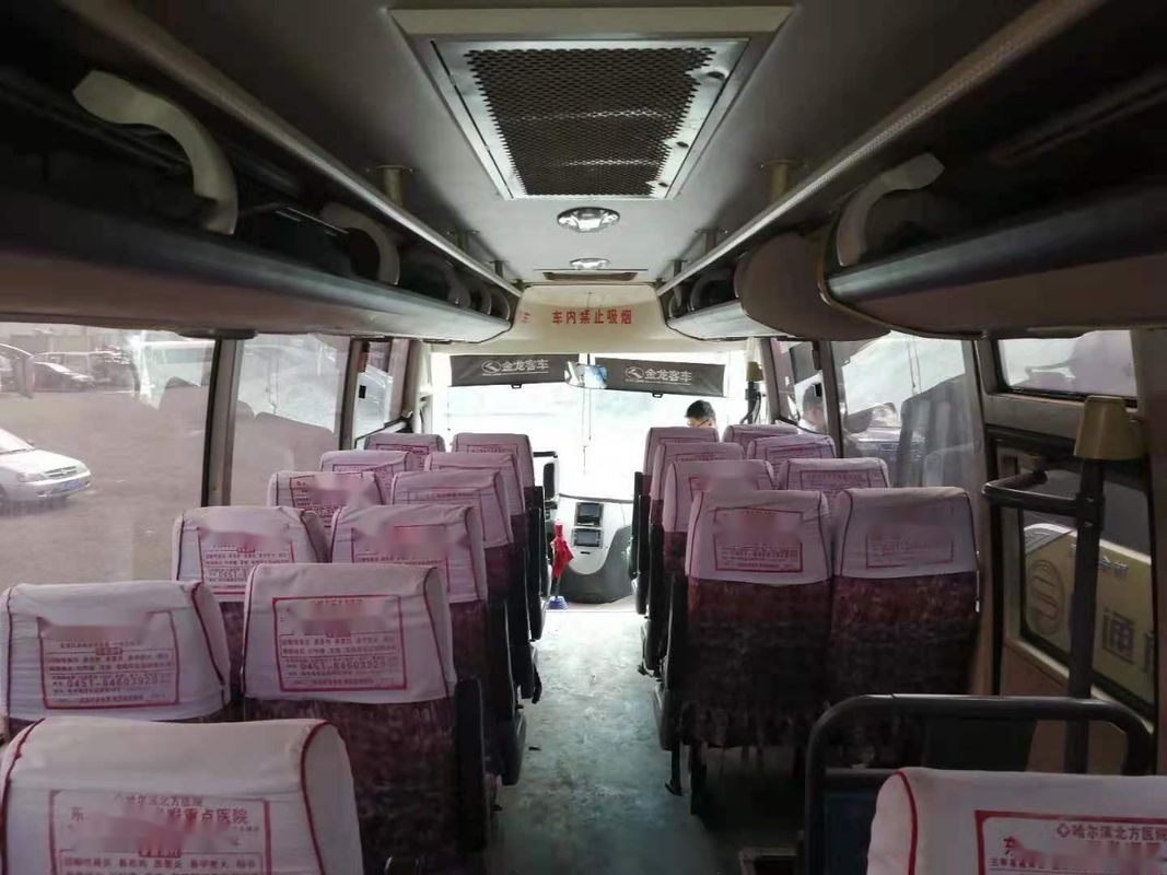 Verwendeter niedriger Kilometer der Kinglong-Bus-XMQ6900 Doppeltüren-39seats steuernde Stahlfahrgestelle gelassen