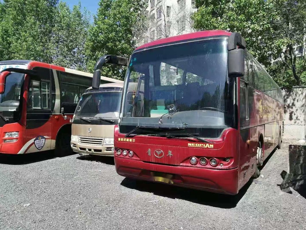Benutzte Airbag-Doppeltüren der Youngman-Bus-NEOPLAN Fahrgestelle-48seats verließen Steuerungsheckmotor benutzten Passagier-Bus