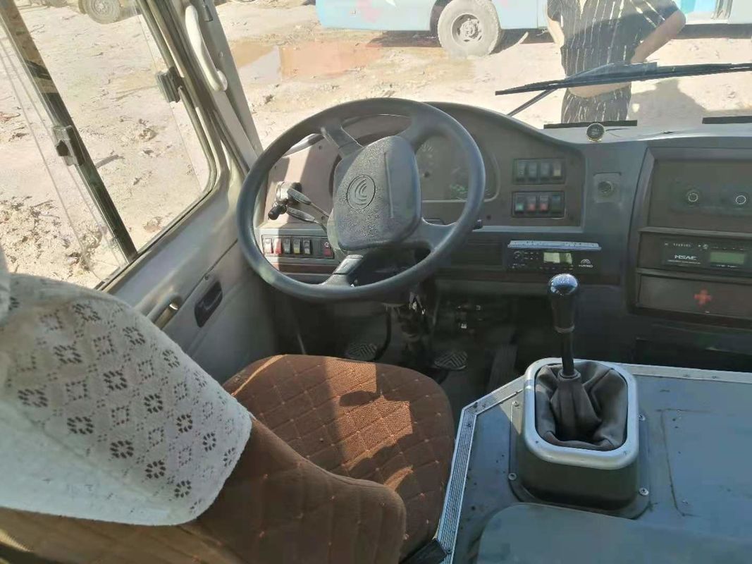 Verwendeter Mini Bus Yutong ZK6608 19 setzt niedrigen Kilometer Front Engine Steel Chassis Used-Trainer-Bus Left Steerings