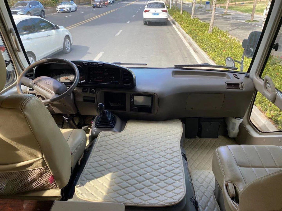 Benutzte des Toyota-Küstenmotorschiff-Bus-23 Promi-Sitze Kilometer des Dieselmotors Sitzdes euro-III niedrige