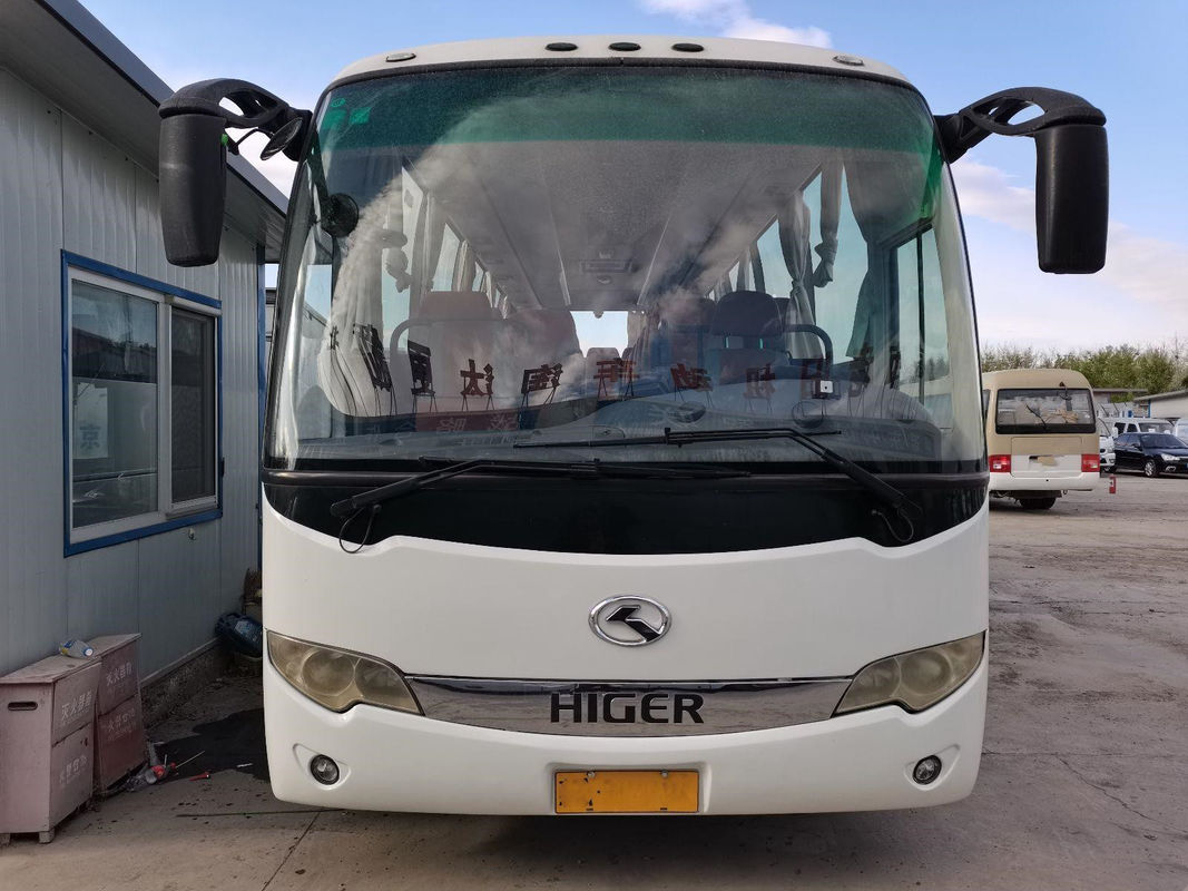 Benutzter höherer Bus KLQ6856 37 setzt Stahlfahrgestelle hinterer Antriebs-gute Zustand Hand Yuchai-Maschine linker mit Wechselstrom