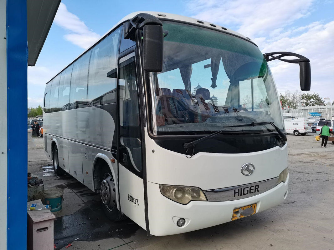 Benutzter höherer Bus KLQ6856 37 setzt Stahlfahrgestelle hinterer Antriebs-gute Zustand Hand Yuchai-Maschine linker mit Wechselstrom