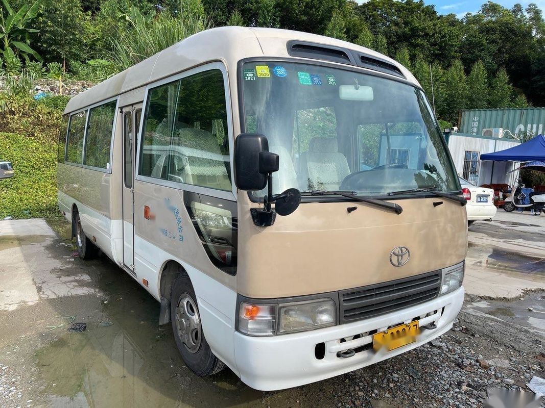 Toyotas Marke benutzte Maschinen-Benzin benutzte Minibus-linke Steuerung des Küstenmotorschiff-Bus-23-30seats 3RZ Toyota