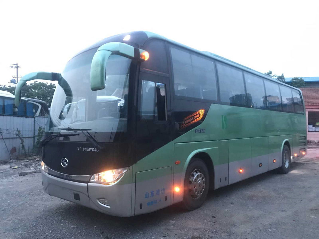 Kinglong-Bus-Doppeltüren benutzter Zug-Bus 51 Heckmotor Sitzder airbag-Fahrgestelle-XMQ6113 Yuchai