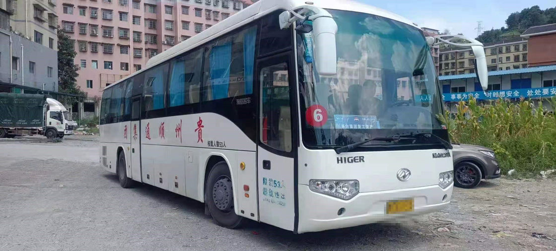 Gegenwärtiger Neuzugang benutzte höheren Sitzdieselmotor-benutzten Bus KLQ6129TA-Trainer-Bus 53 mit Yuchai-Maschine