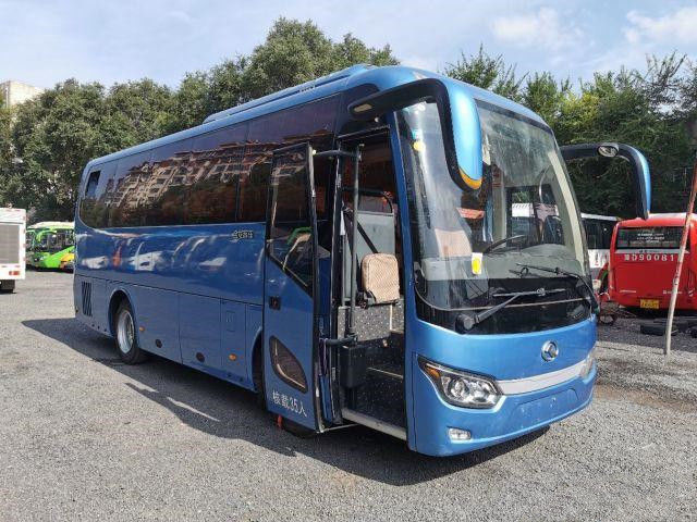 Benutzte höhere Busse Toyotas für Antriebs-Mini Car Kinglong Bus Coachs XMQ6802 35 Philippinen Hiace rechte Sitze