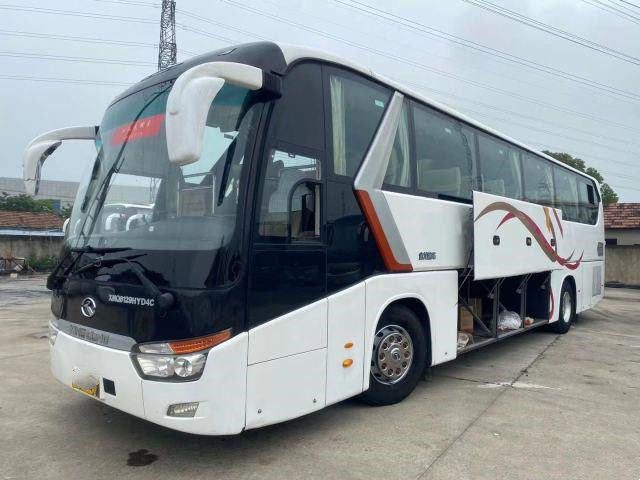 Benutzter Sitzdoppeltüren benutzter Zug Bus XMQ6129 Kinglong-Bus-53 verließ Steuerung