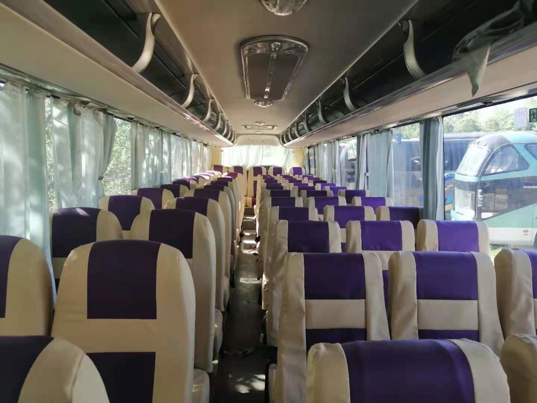 Gelbes Yutong benutzte 61-Sitze- LHD Stütz-A/C zwei Dieseltüren des Reise-Bus-ZK6122