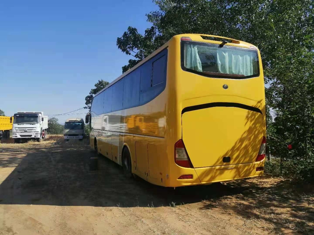 Gelbes Yutong benutzte 61-Sitze- LHD Stütz-A/C zwei Dieseltüren des Reise-Bus-ZK6122