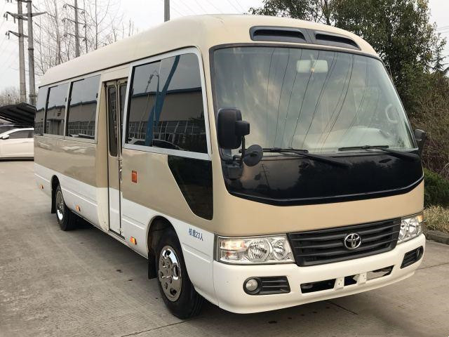 Gebraucht- Benzin-Bus des Toyota-Küstenmotorschiff-Bus-3TR verwendete Jahr-Gebrauch 23 Sitz-Mini Busess im Jahre 2013