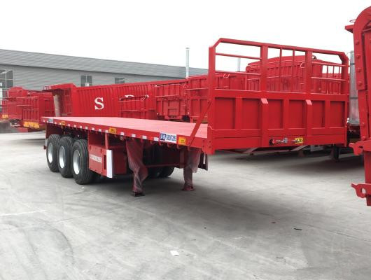 Hochleistungsc$niedrig-bett-Sattelschlepper des flachbett-13m für Fabrik-Behälter-Gebrauch