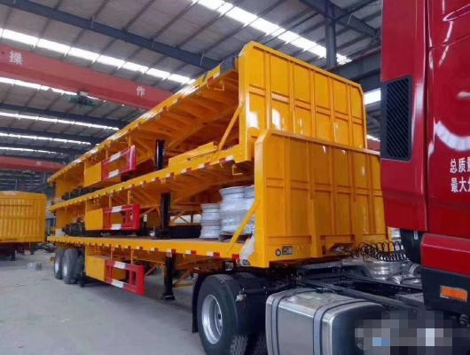 Hochleistungsc$niedrig-bett-Sattelschlepper des flachbett-13m für Fabrik-Behälter-Gebrauch