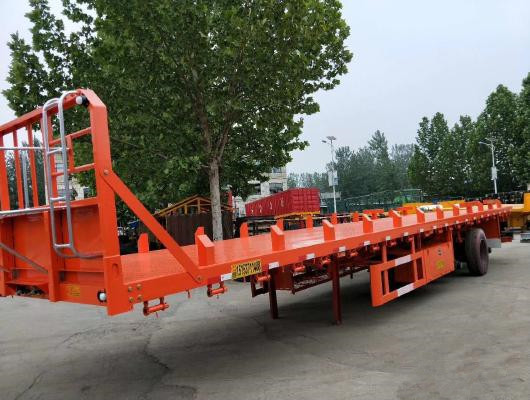 Hochleistungsc$niedrig-bett-Sattelschlepper des flachbett-13m für Fabrik-Behälter-Gebrauch