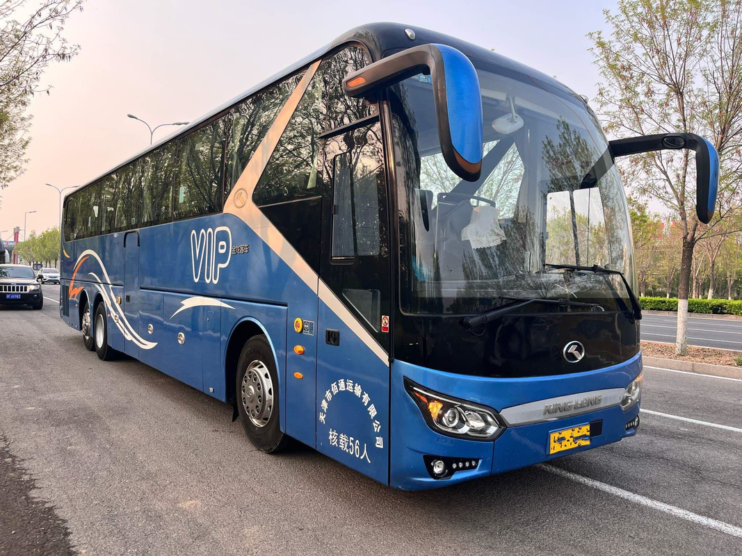 Kinglong-Bus neues XMQ6135 verwendete Trainer Buses 56 Sitze LHD Front Engine Double Axle