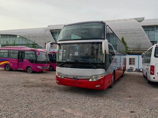 45 ließ Sitzer verwendeter Personenwagen Bus Yutong ZK6127 Hand-Antriebs-Doppeltüren-Luftsack