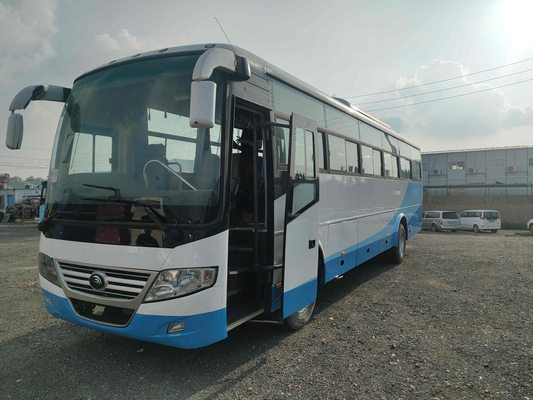 Rechter Steuerungsbus Yutong Front Engine Coach Zk 6112d 3 transportiert 45000km gute Reifen